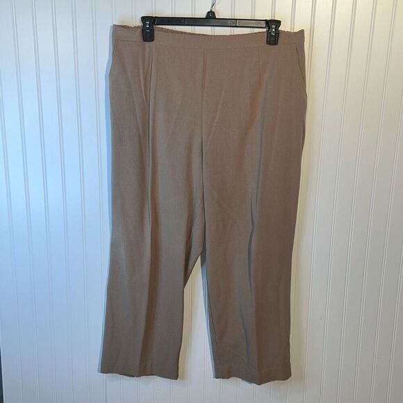 DressBarn Dress Pants Women’s Size 22 Tan Career Straight Leg Stretch Comfort - Picture 1 of 8